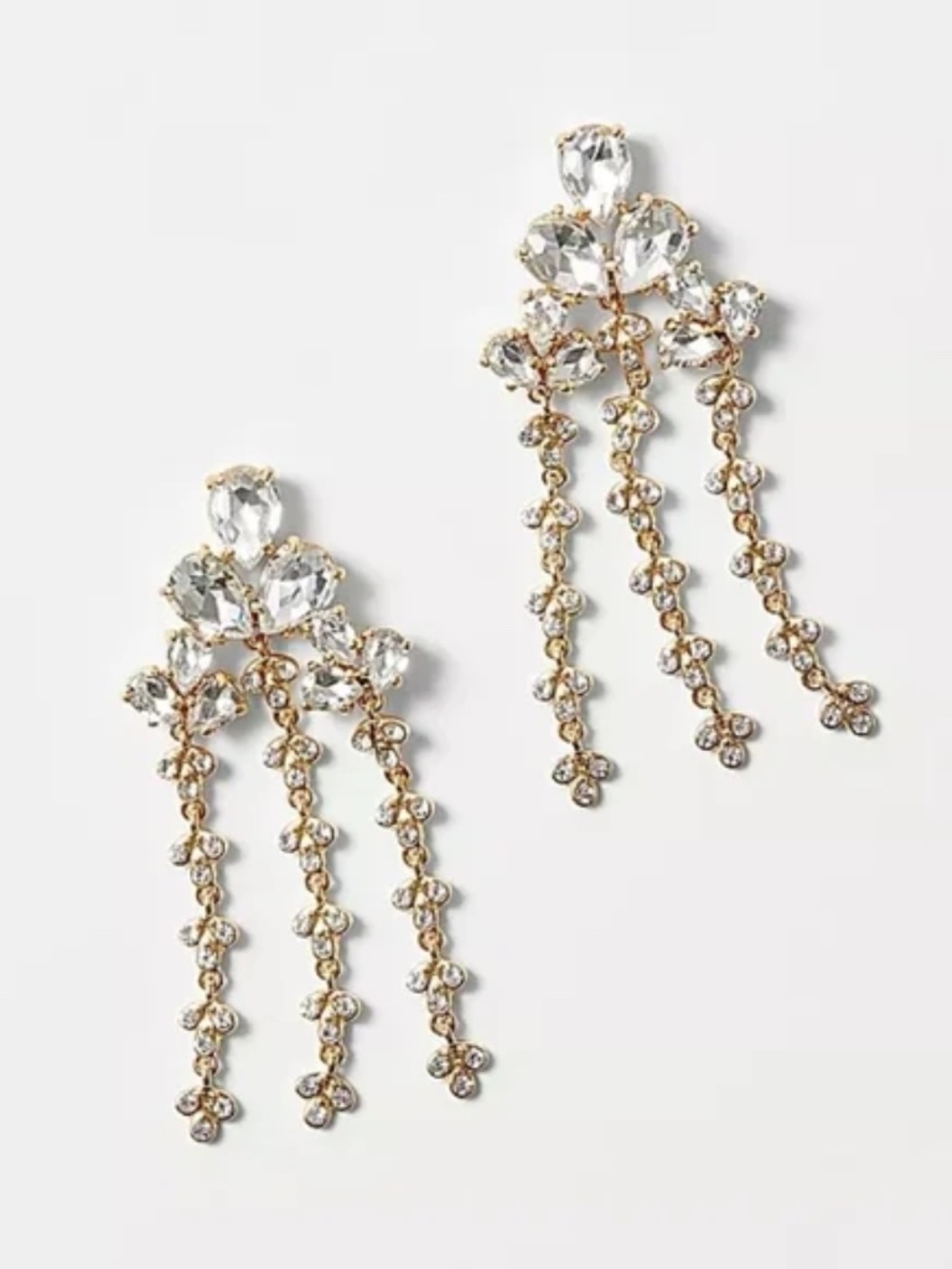 Ann Taylor Crystal Chandelier Earrings